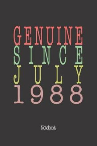 Cover of Genuine Since July 1988