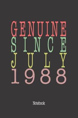Book cover for Genuine Since July 1988