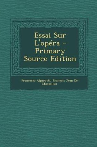 Cover of Essai Sur L'Opera