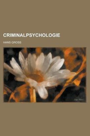 Cover of Criminalpsychologie