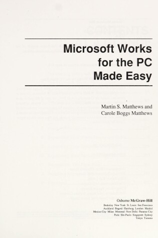 Cover of Works for the Personal Computer Made Easy