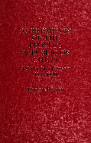 Book cover for Agreements of the People's Republic of China