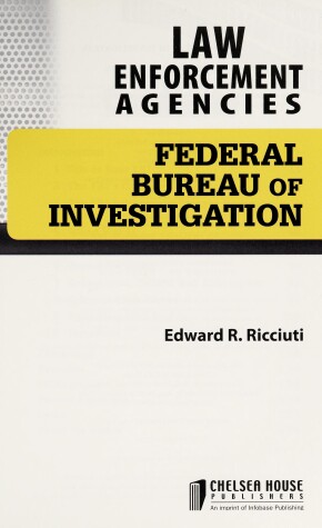 Book cover for Federal Bureau of Investigation