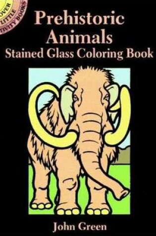 Cover of Prehistoric Animals Stained Glass Colouring Book