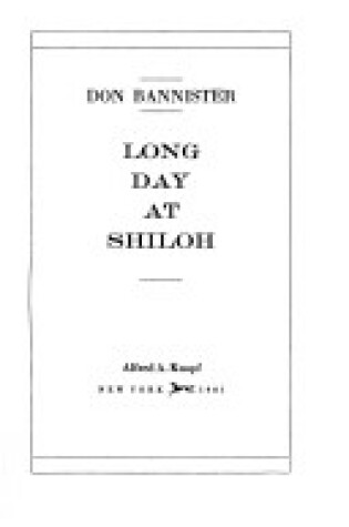 Cover of Long Day at Shiloh