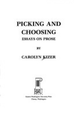 Cover of Picking and Choosing