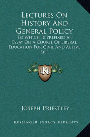 Cover of Lectures on History and General Policy