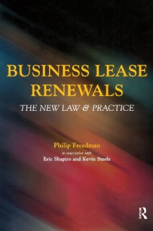 Cover of Business Lease Renewals