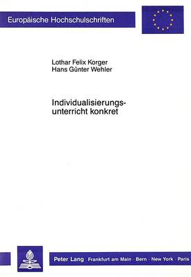 Cover of Individualisierungsunterricht Konkret