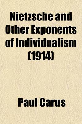 Book cover for Nietzsche and Other Exponents of Individualism