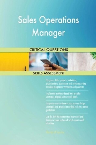 Cover of Sales Operations Manager Critical Questions Skills Assessment