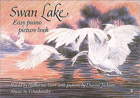 Book cover for "Swan Lake" Easy Piano Picture Book