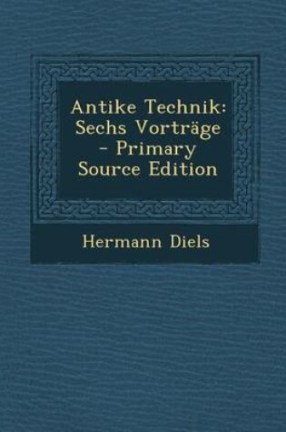 Cover of Antike Technik