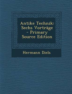 Book cover for Antike Technik