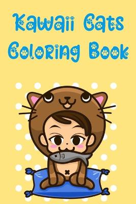 Book cover for Kawaii Cats Coloring Book