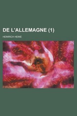 Cover of de L'Allemagne (1)