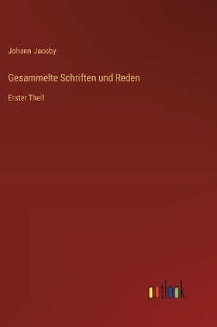 Cover of Gesammelte Schriften und Reden