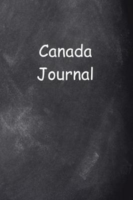 Book cover for Canada Journal Chalkboard Design