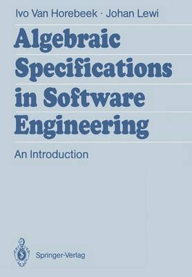 Cover of Algebraic Specifications in Software Engineering