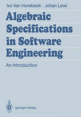 Book cover for Algebraic Specifications in Software Engineering