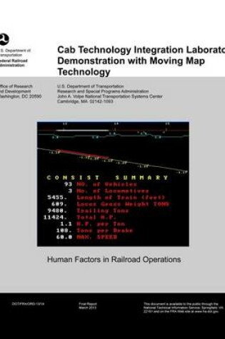 Cover of Cab Technology Integration Laboratory Demonstration with Moving Map Technology