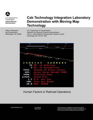 Book cover for Cab Technology Integration Laboratory Demonstration with Moving Map Technology