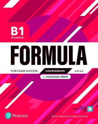 Book cover for Formula B1 Preliminary Coursebook and Interactive eBook with key with Digital Resources & App