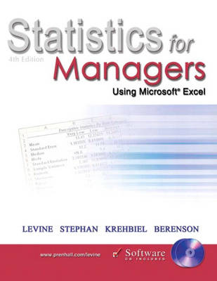 Book cover for Statistics for Managers Using Microsoft Excel and Student CD Package