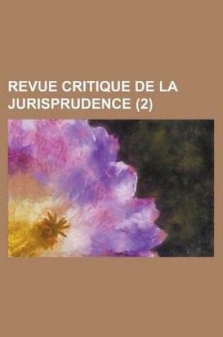 Cover of Revue Critique de La Jurisprudence (2)