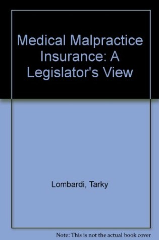 Cover of Medical Malpractice Insurance