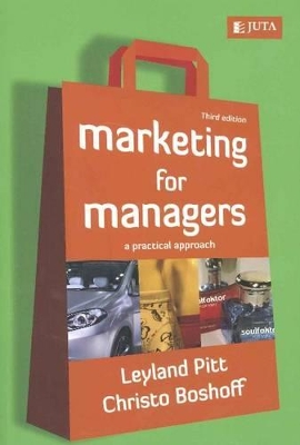 Book cover for Marketing for managers