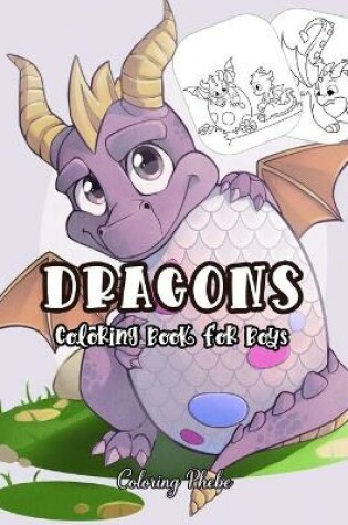 Cover of Dragons Coloring Book for Boys