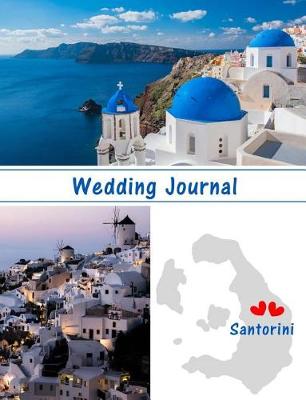 Book cover for Wedding Journal - Santorini