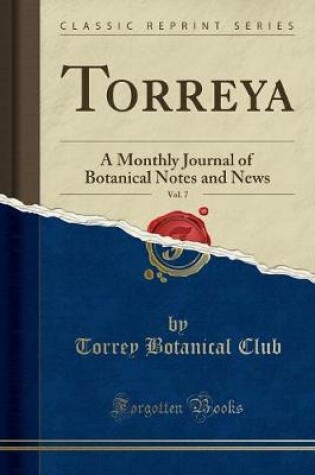 Cover of Torreya, Vol. 7