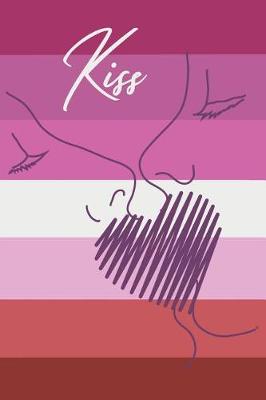 Book cover for Lesbian Flag Kiss Journal