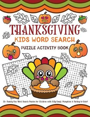 Book cover for Thanksgiving Kids Word Search