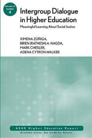 Cover of Intergroup Dialogue in Higher Education: Meaningful Learning About Social Justice