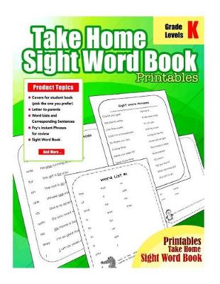 Book cover for Take Home Sight Word Book Printables