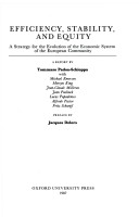 Book cover for Efficiency, Stability and Equity