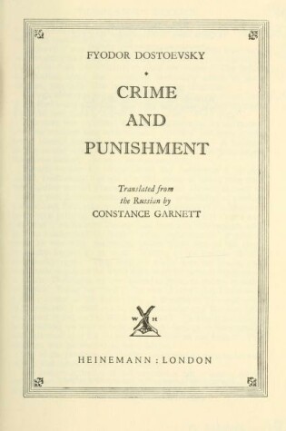 Cover of Crime and Punishment