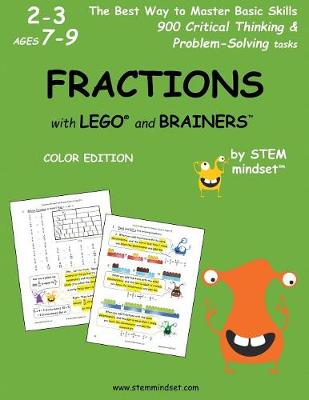 Book cover for Fractions with Lego and Brainers Grades 2-3 Ages 7-9 Color Edition