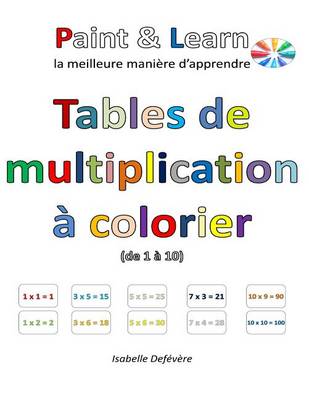 Book cover for Tables de multiplication   colorier (de 1   10)