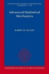 Book cover for Advanced Statistical Mechanics