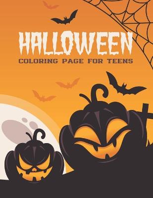 Book cover for Halloween Coloring Page For Teens