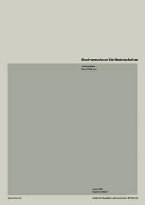 Book cover for Bruchversuche an Stahlbetonscheiben