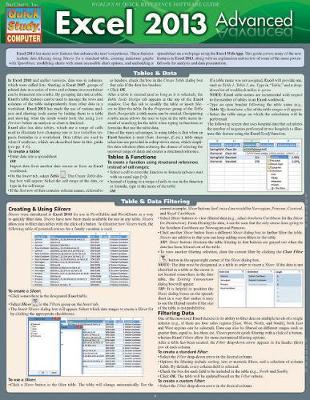 Book cover for Excel 2013 Advanced