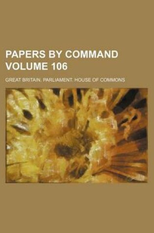 Cover of Papers by Command Volume 106