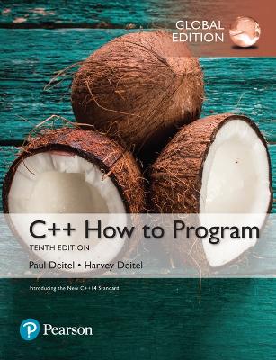 Book cover for C++ How to Program, Global Edition -- MyLab Programming with Pearson eText