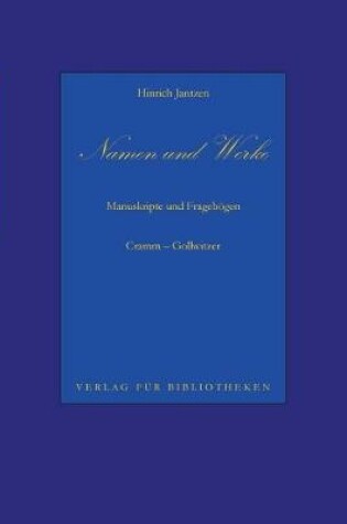 Cover of Namen und Werke 7