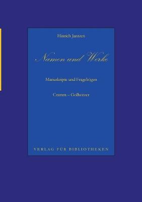 Book cover for Namen und Werke 7